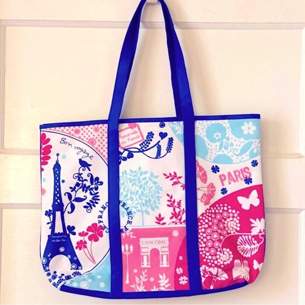 Vintage Lancôme Paris-Themed Tote Bag